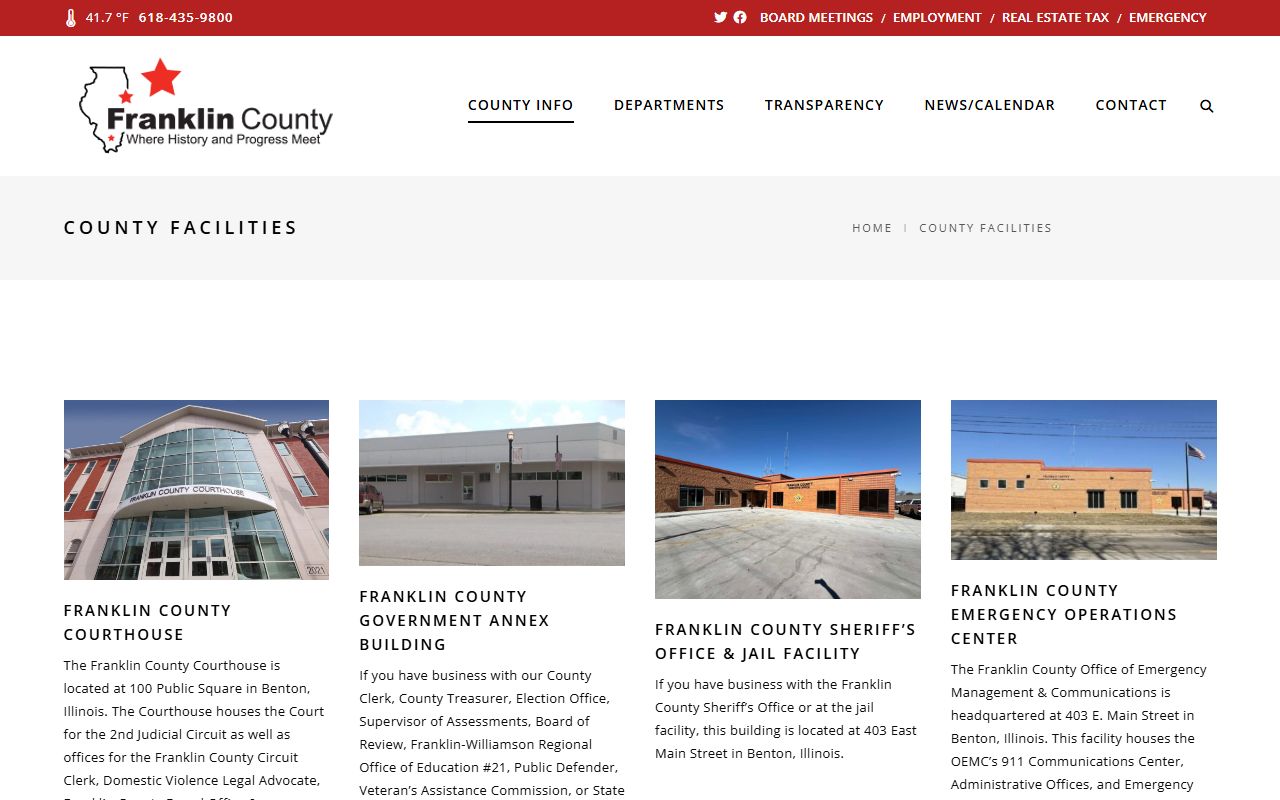 Franklin County Sheriff's Office and jail facility record source