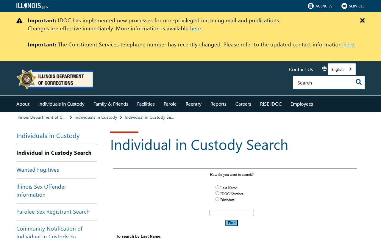Franklin County state prison photo lookup through IDOC locator